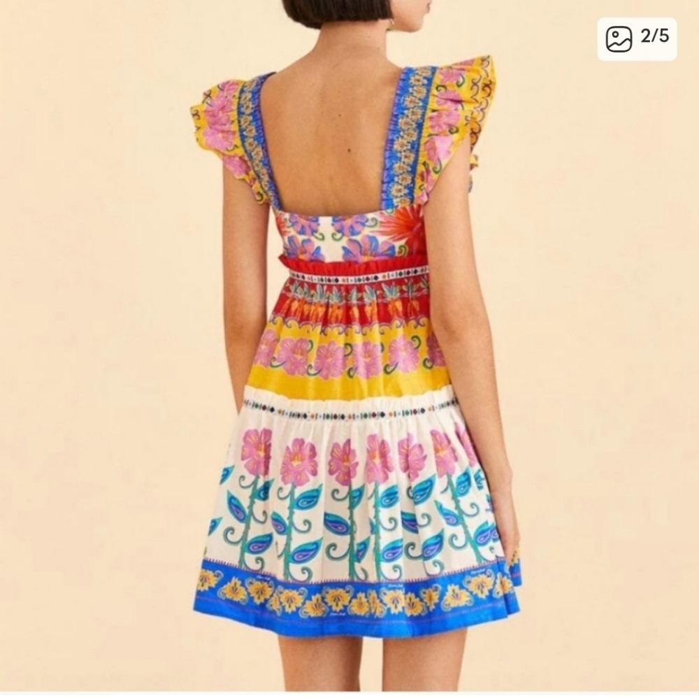 FARM Rio Multicolor Floral Mini Dress - Picture 5 of 5
